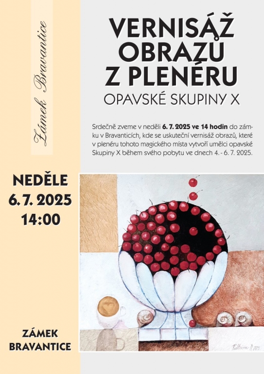 Vernisáž obrazů z plenéru opavské Skupiny X