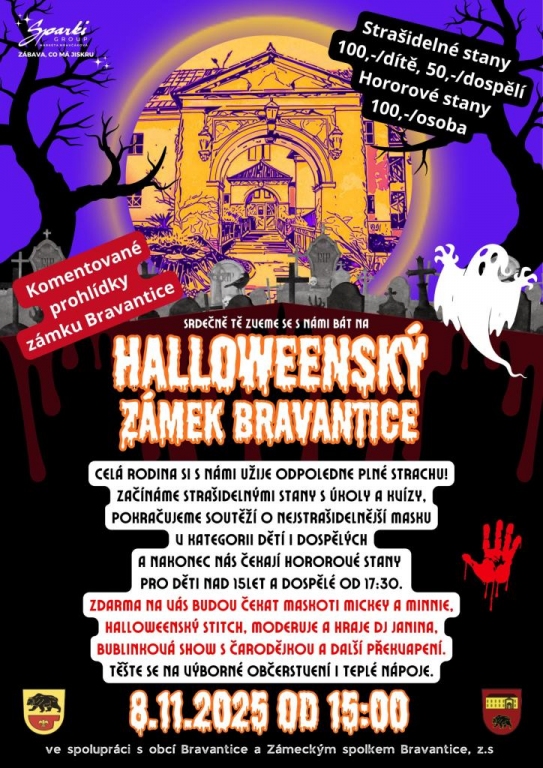 Halloweenský zámek Bravantice